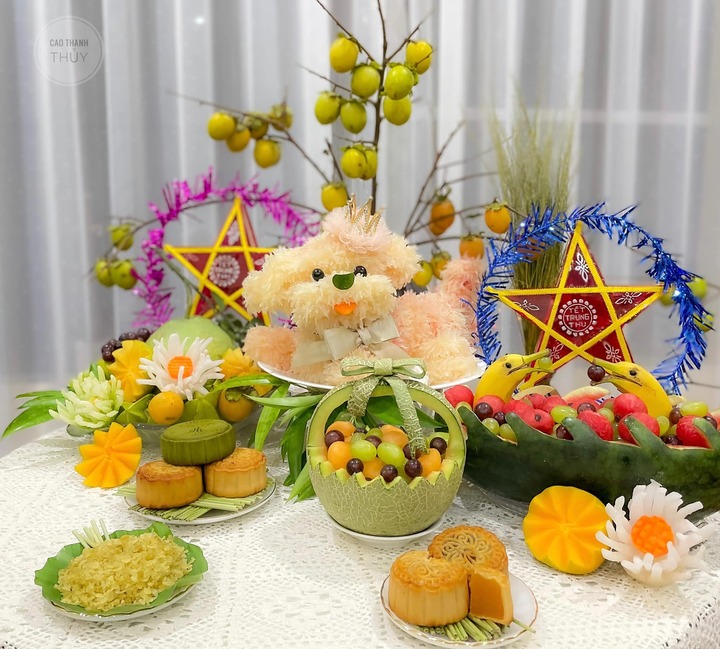 Cách bày mâm ngũ quả Trung thu ở 3 miền Bắc, Trung, Nam- Ảnh 2.