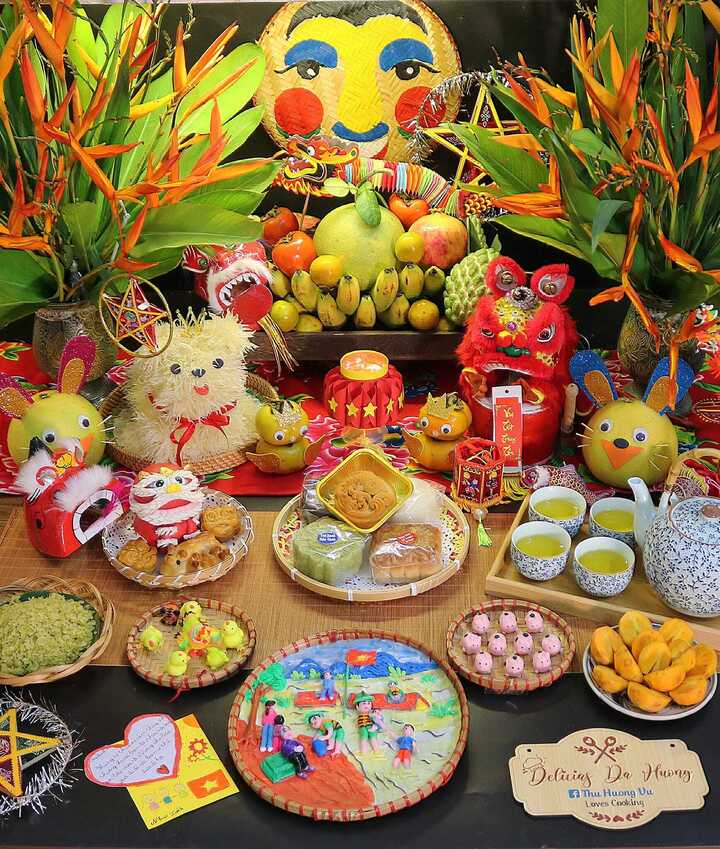 Cách bày mâm ngũ quả Trung thu ở 3 miền Bắc, Trung, Nam- Ảnh 1.