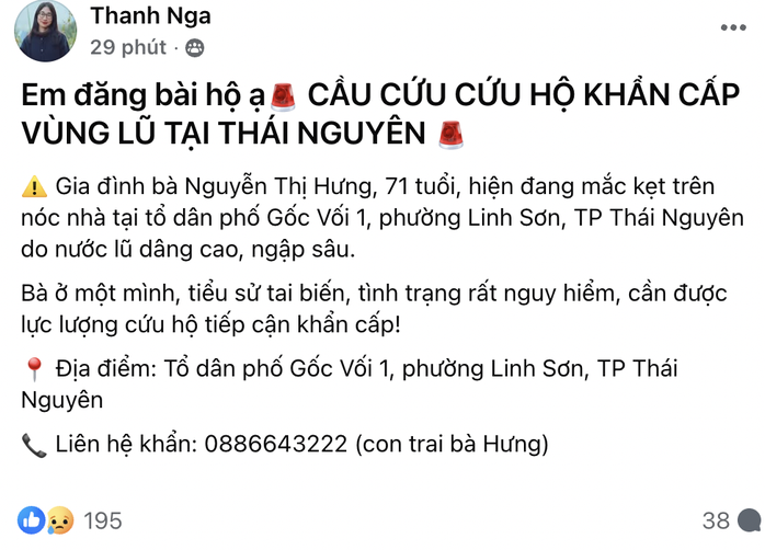 Những tiếng kêu cứu khẩn cấp khi Thái Nguyên bị ngập lụt nặng- Ảnh 4.