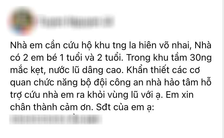 Clip người dân cầu cứu giữa biển nước Thái Nguyên khiến nhiều người xót xa: "Nhà có 2 em bé 1 tuổi và 2 tuổi, trong khu tầm 30 người mắc kẹt"- Ảnh 1.