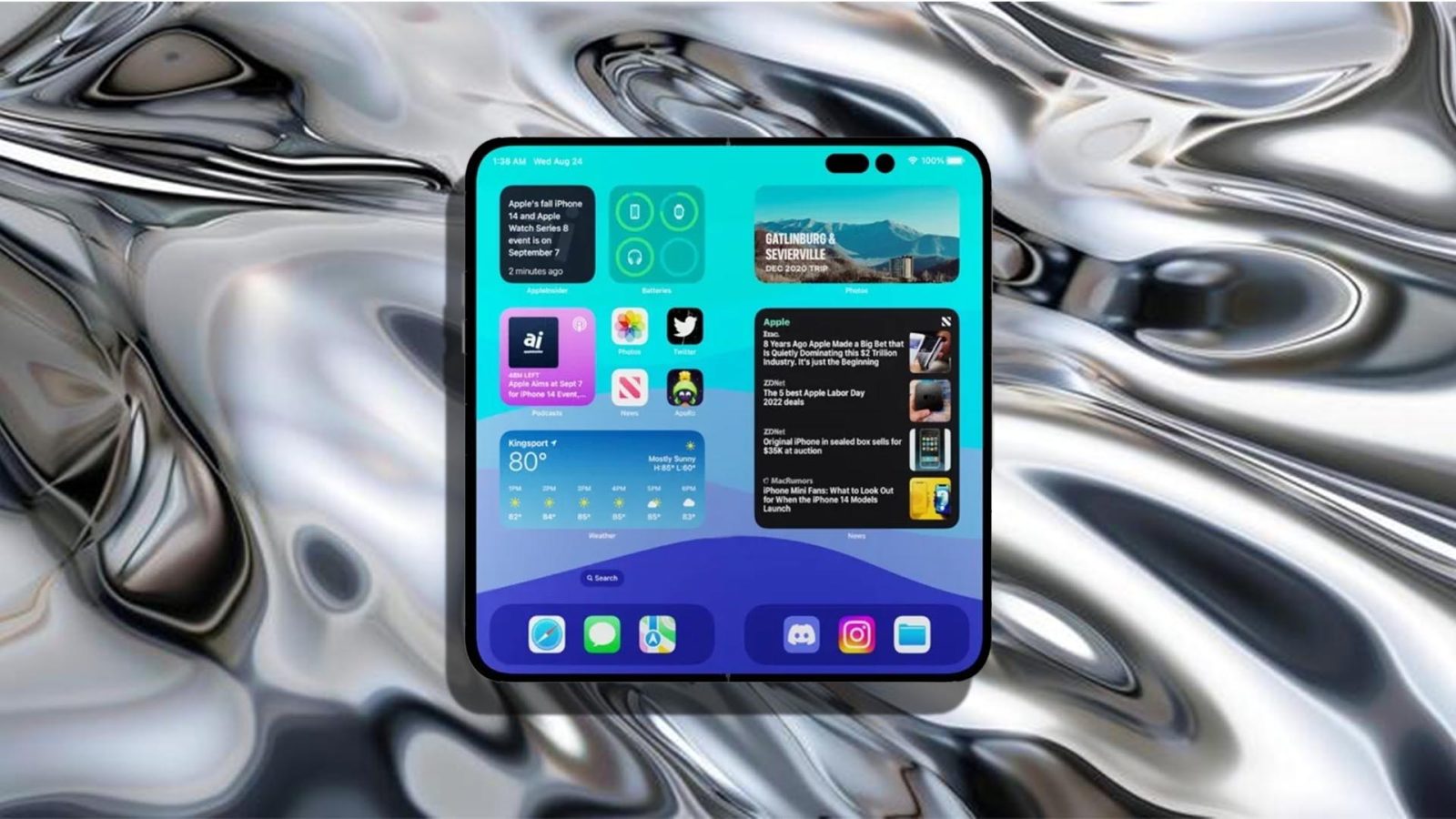 iPhone gập đầu tiên của Apple lộ diện với mức giá không tưởng- Ảnh 1.