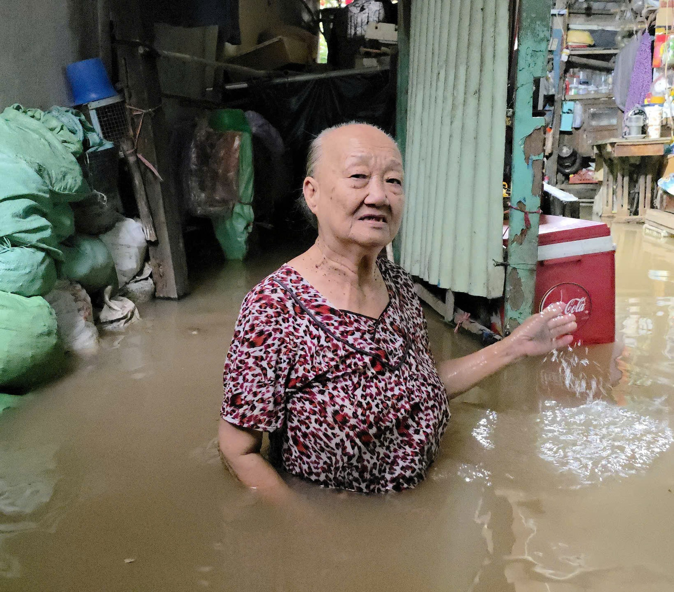 Triều cường lên cao, nhà dân ở Cần Thơ ngập ngang bụng- Ảnh 4.
