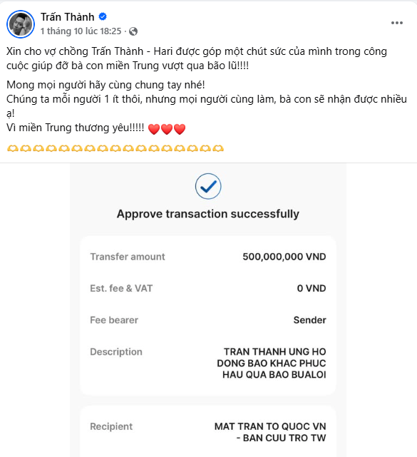 Vợ chồng Trấn Thành thông báo- Ảnh 2.