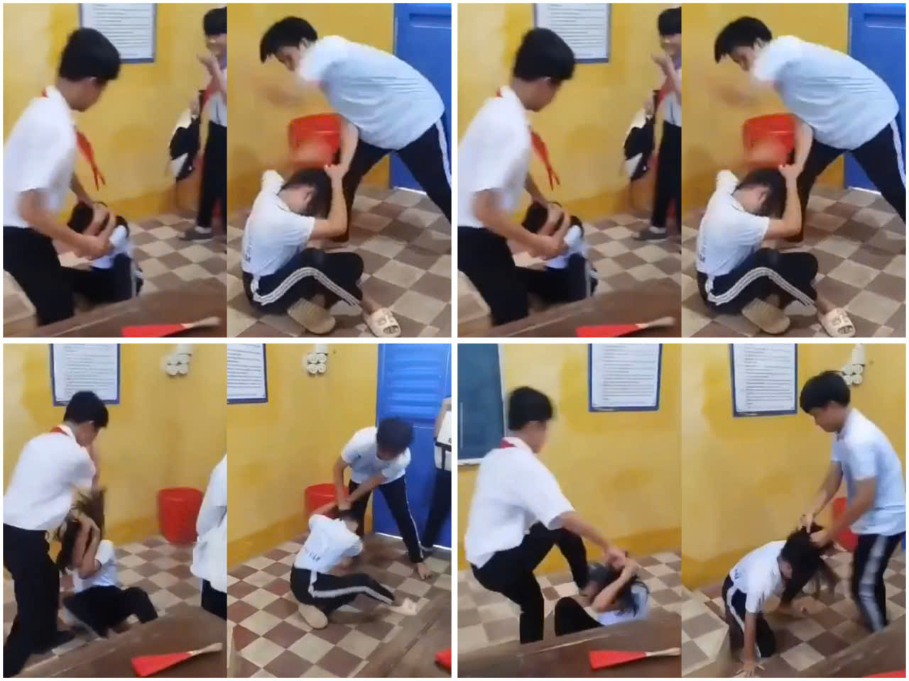 Công an vào cuộc vụ nữ sinh bị 2 bạn nam đánh dã man ở An Giang- Ảnh 1.