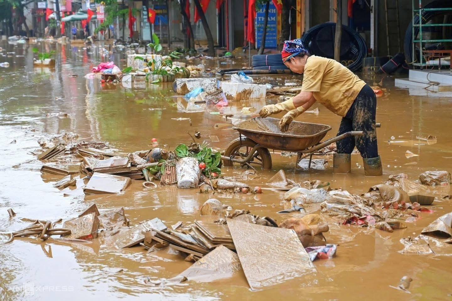 Lũ rút, Thái Nguyên hiện lên với một khung cảnh tan hoang đến xót xa- Ảnh 11.
