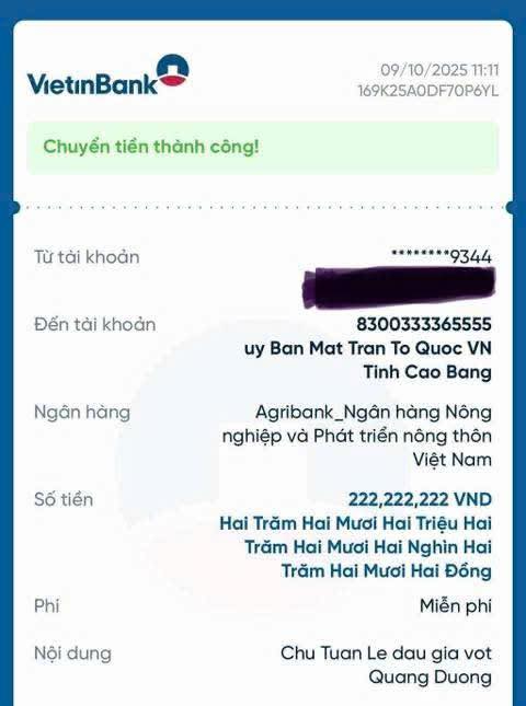 Quang Dương đấu giá vợt pickleball được 200 triệu ủng hộ bà con Cao Bằng, nâng tổng số tiền quyên góp lên 400 triệu- Ảnh 2.