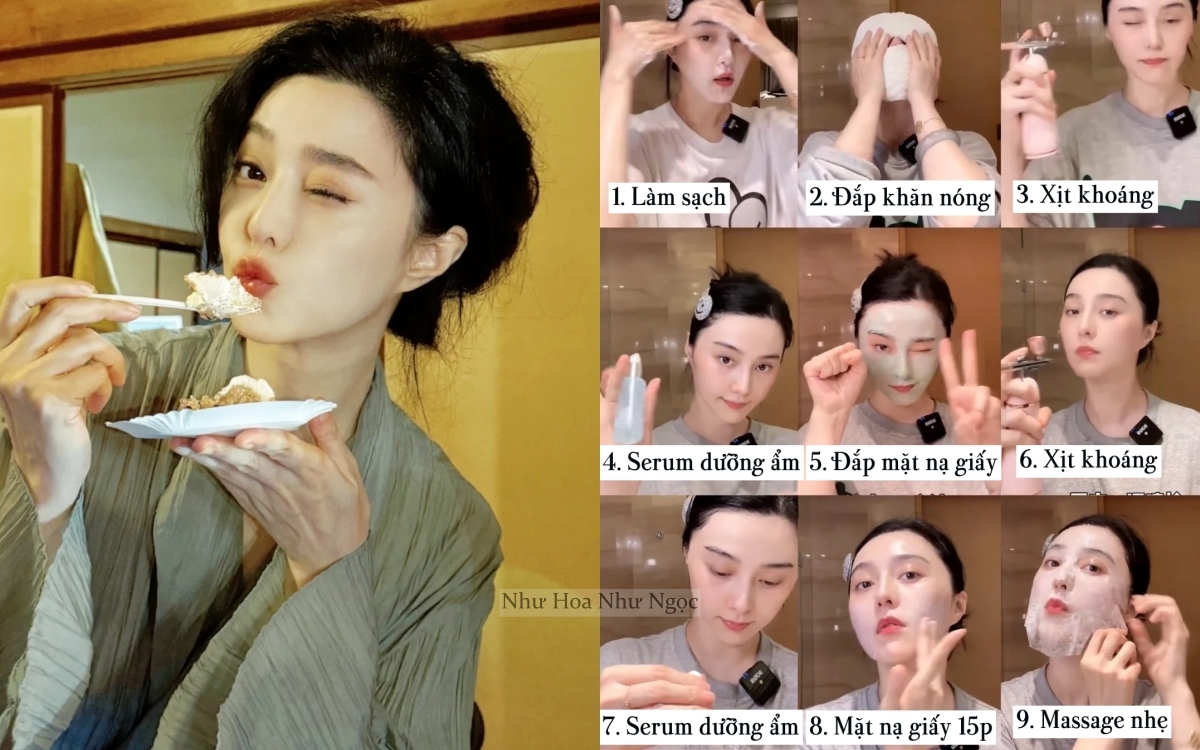 Chu trình dưỡng da 18 bước gây choáng của Phạm Băng Băng- Ảnh 1.