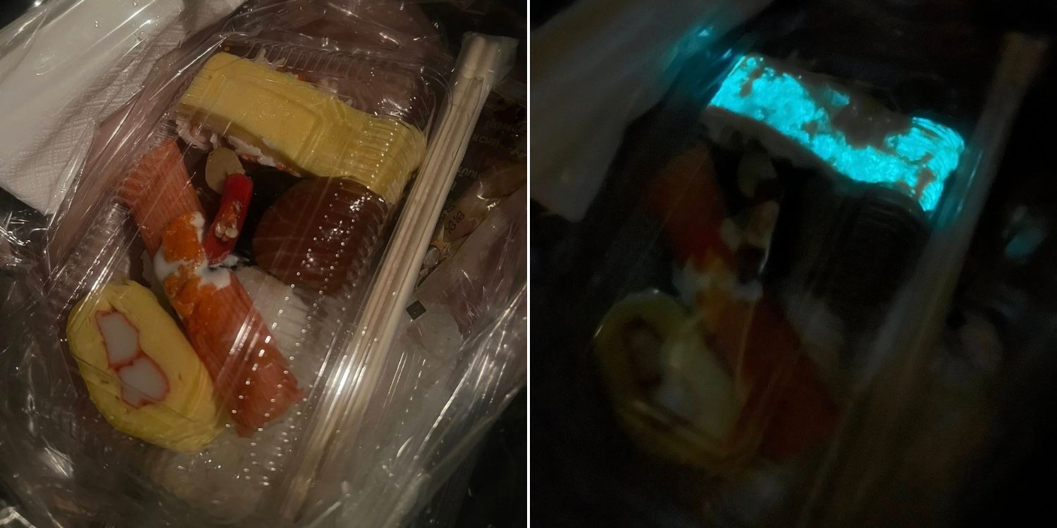 Người phụ nữ sốc nặng khi phát hiện món sushi bất ngờ phát sáng- Ảnh 1. Người phụ nữ sốc nặng khi phát hiện món sushi bất ngờ phát sáng- Ảnh 1.
