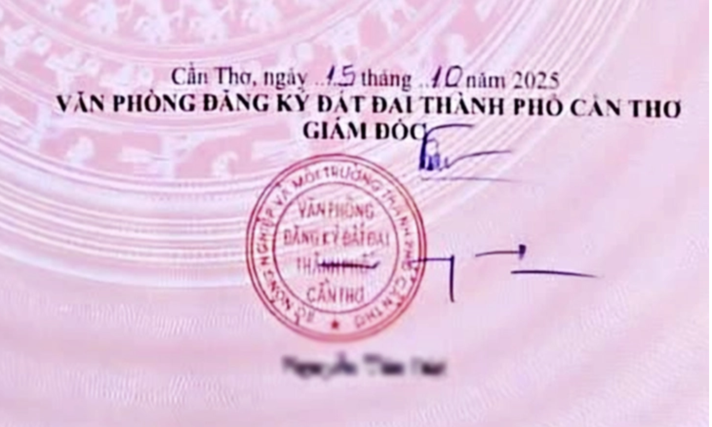 Giám đốc Văn phòng Đăng ký đất đai Cần Thơ không biết giải thích sao vì chữ ký xưa giờ vậy- Ảnh 1.