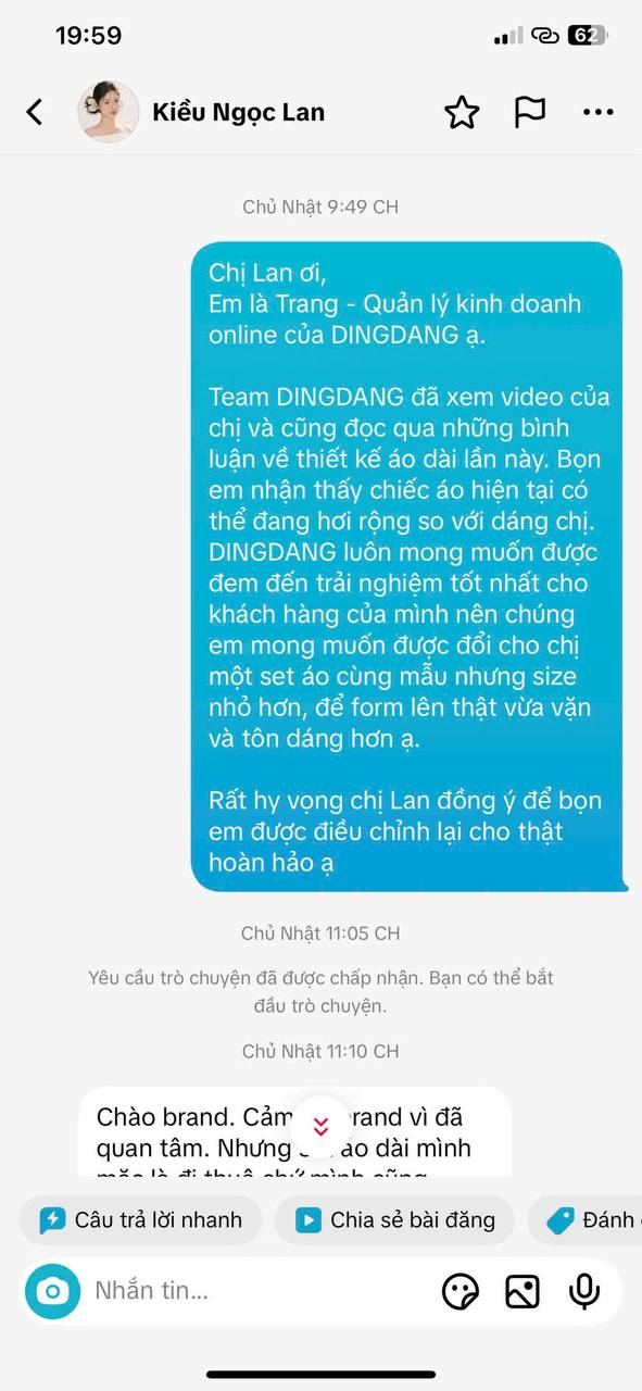 Drama áo dài 6 triệu của DINGDANG: Người review chỉ đi thuê, brand không tìm được tiếng nói chung với khách- Ảnh 9. Drama áo dài 6 triệu của DINGDANG: Người review chỉ đi thuê, brand không tìm được tiếng nói chung với khách- Ảnh 9.