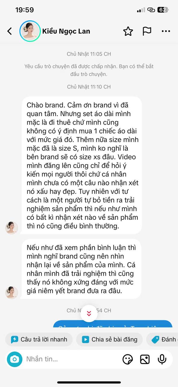 Drama áo dài 6 triệu của DINGDANG: Người review chỉ đi thuê, brand không tìm được tiếng nói chung với khách- Ảnh 10. Drama áo dài 6 triệu của DINGDANG: Người review chỉ đi thuê, brand không tìm được tiếng nói chung với khách- Ảnh 10.