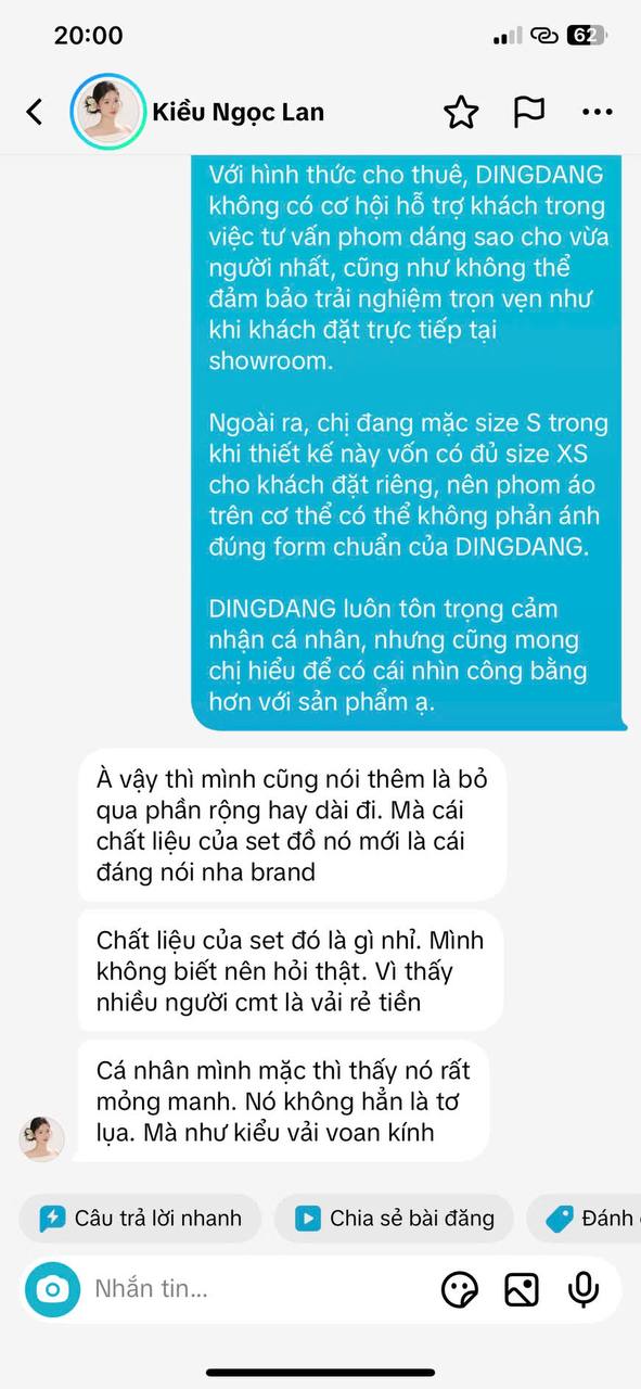 Drama áo dài 6 triệu của DINGDANG: Người review chỉ đi thuê, brand không tìm được tiếng nói chung với khách- Ảnh 12. Drama áo dài 6 triệu của DINGDANG: Người review chỉ đi thuê, brand không tìm được tiếng nói chung với khách- Ảnh 12.