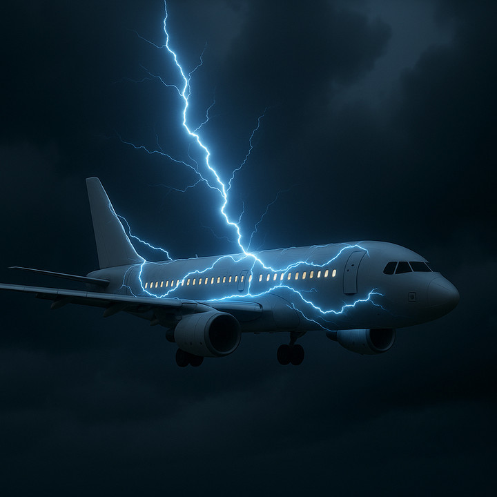 Sét đánh trúng máy bay có nguy hiểm?- Ảnh 1.