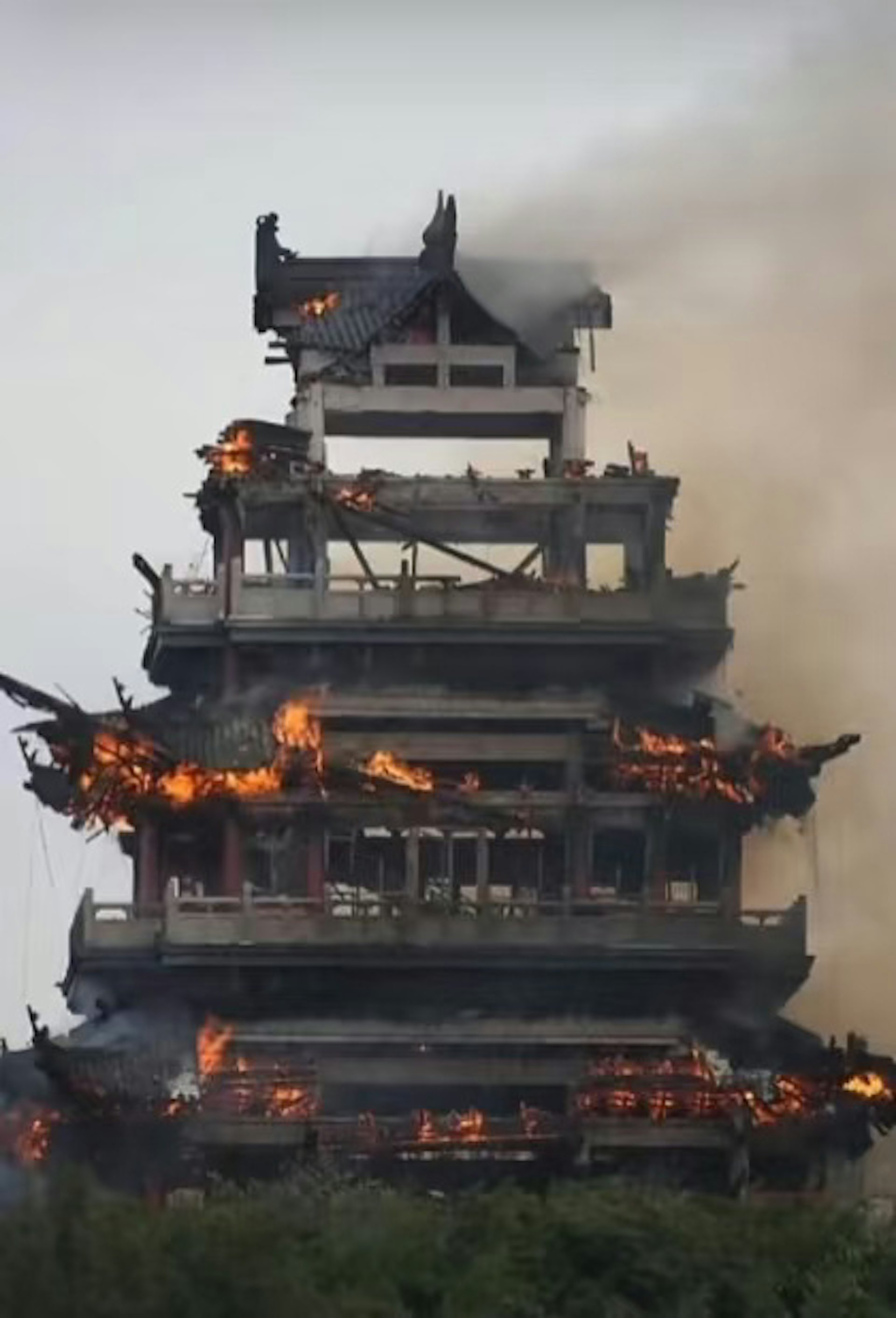 Trung Quốc: Ngôi chùa hơn 1.500 năm tuổi bị thiêu rụi- Ảnh 1.