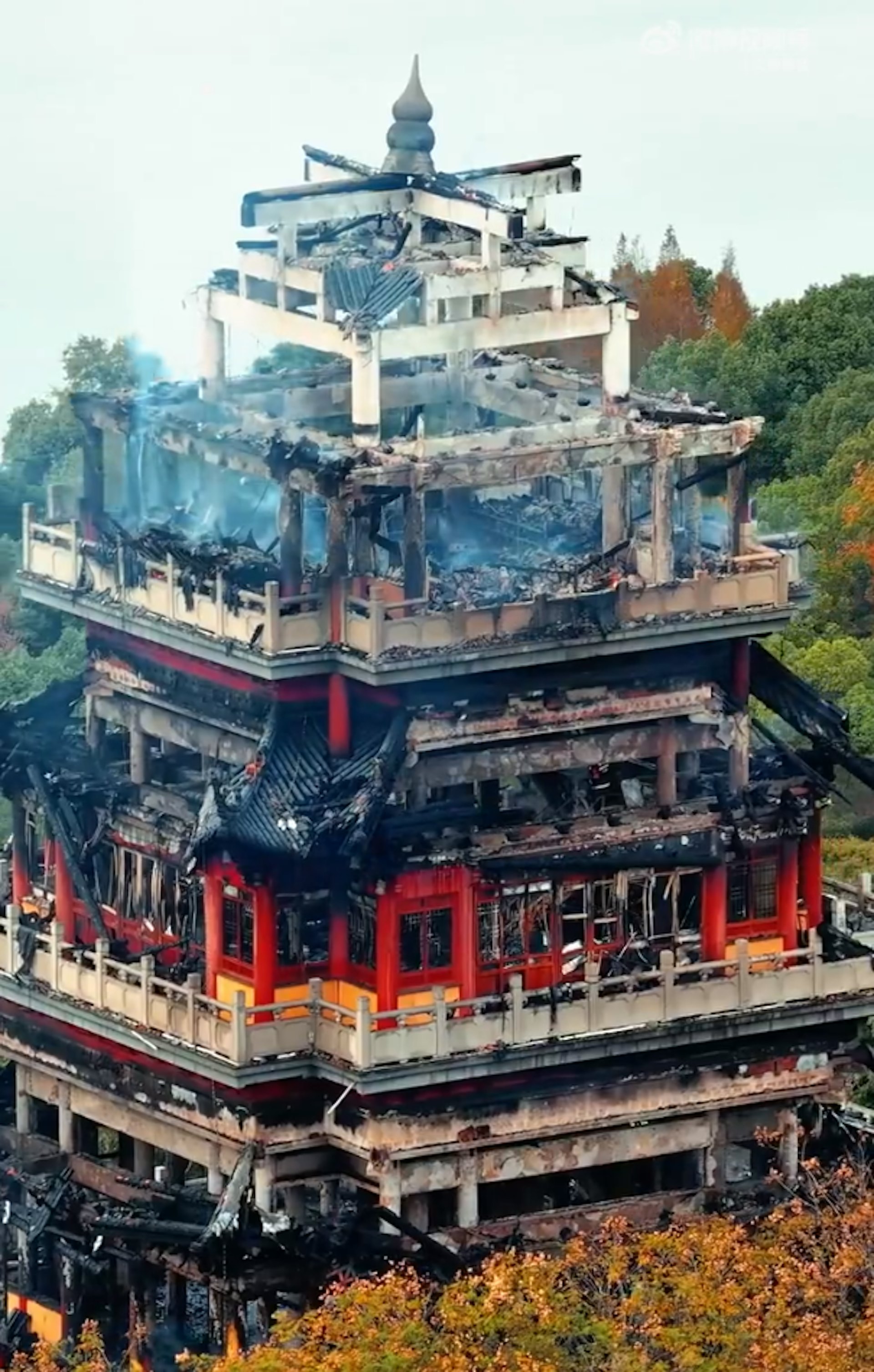 Trung Quốc: Ngôi chùa hơn 1.500 năm tuổi bị thiêu rụi- Ảnh 2.