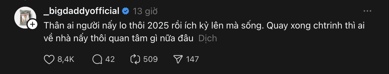 Các Anh Trai đang làm loạn MXH Threads: Cư dân mạng hoài nghi chia bè kết phái, bằng mặt không bằng lòng?- Ảnh 4.