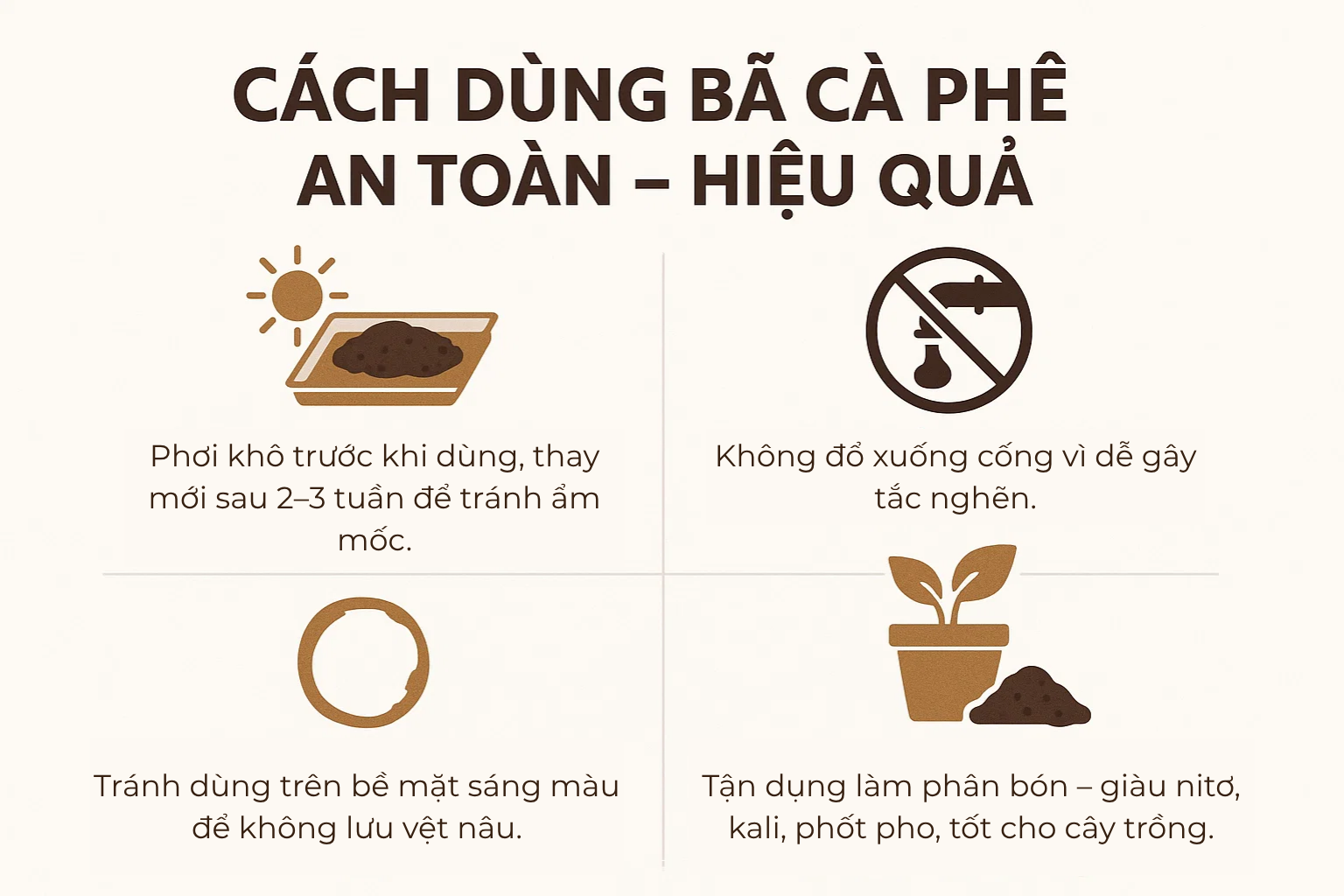 Loại bã đồ uống ai cũng bỏ đi lại là Loại bã đồ uống ai cũng bỏ đi lại là