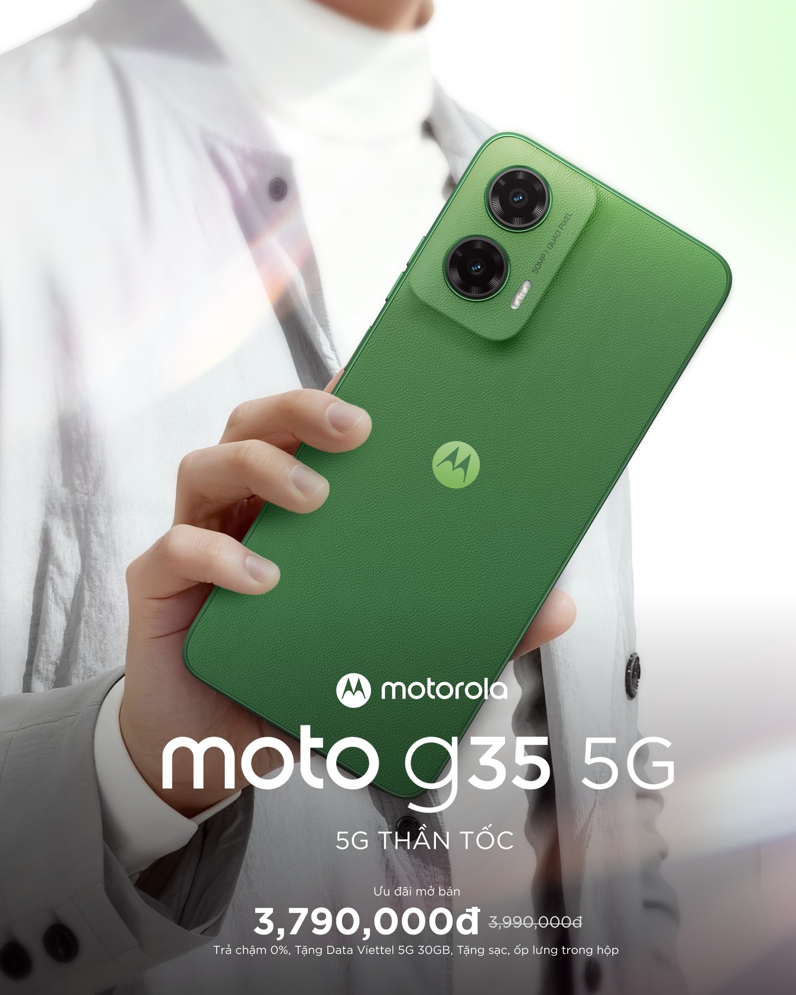 Motorola chính thức trở lại Việt Nam: Ra mắt 5 smartphone mới, có cả máy gập, giá từ 2,89 triệu đồng- Ảnh 5. Motorola chính thức trở lại Việt Nam: Ra mắt 5 smartphone mới, có cả máy gập, giá từ 2,89 triệu đồng- Ảnh 5.