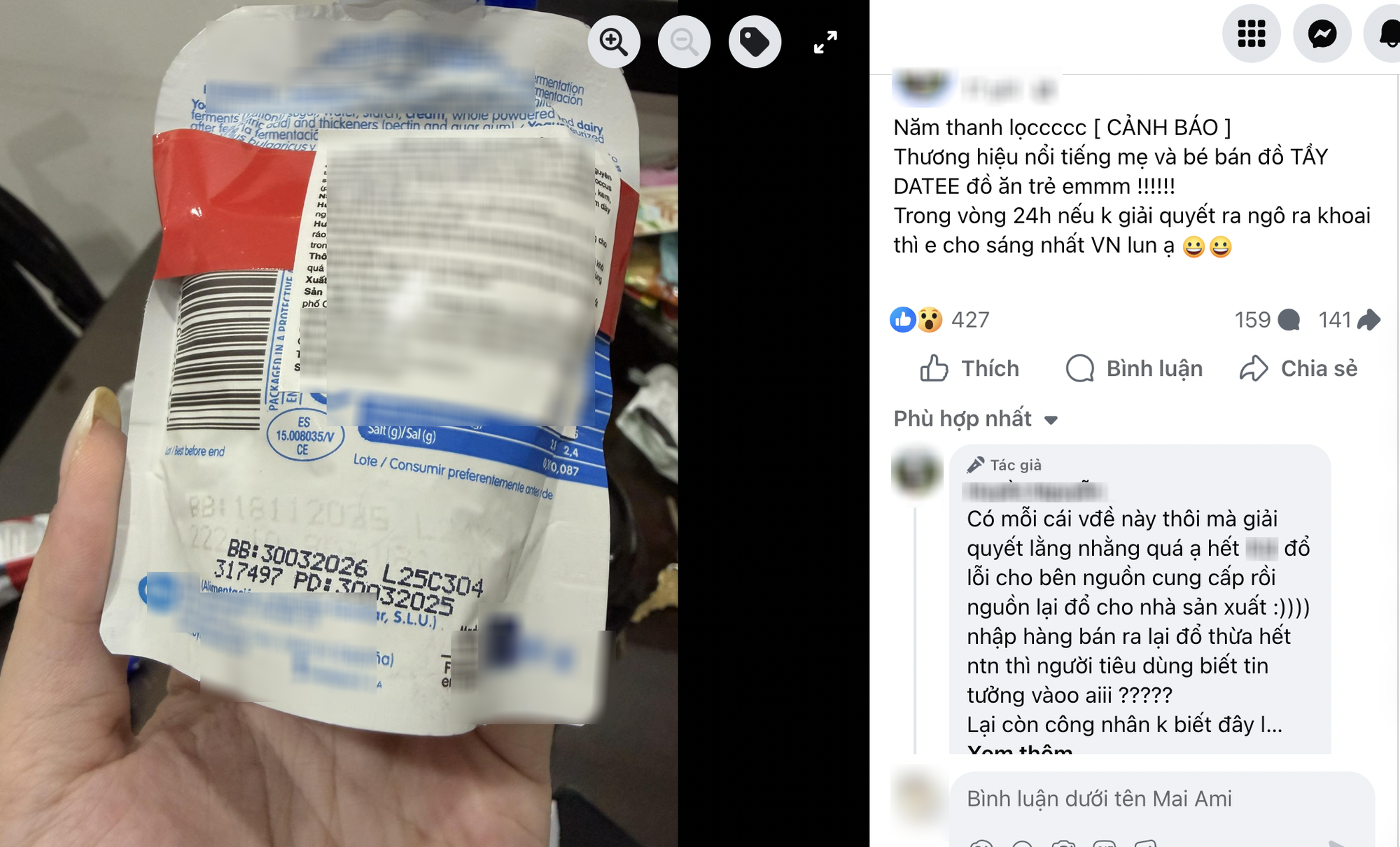 Mua sữa chua cho con, mẹ hãi hùng phát hiện sự bất thường ở hạn sử dụng khiến hội bỉm sữa hoang mang- Ảnh 1. Mua sữa chua cho con, mẹ hãi hùng phát hiện sự bất thường ở hạn sử dụng khiến hội bỉm sữa hoang mang- Ảnh 1.