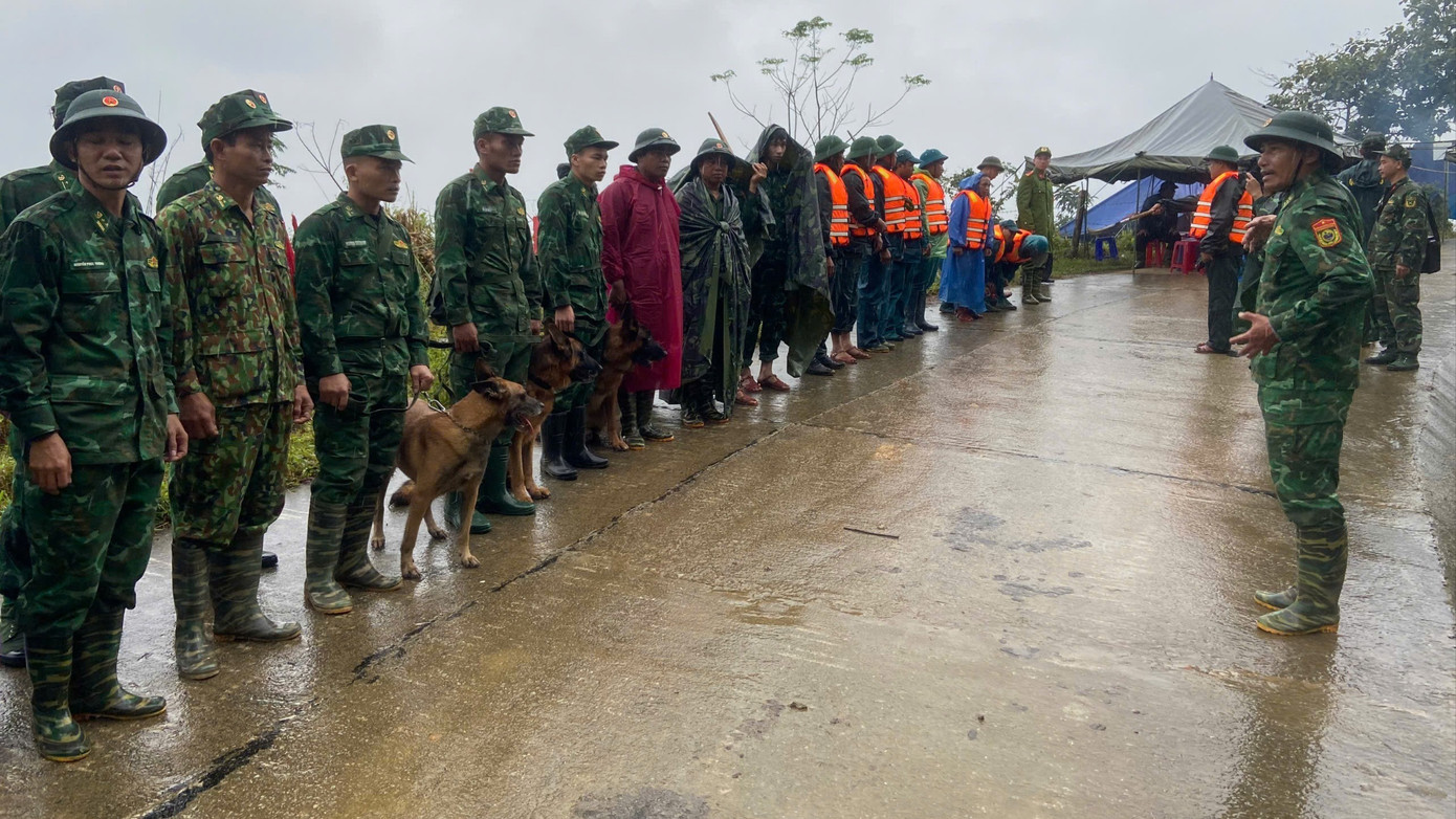 Đưa cảnh khuyển tìm kiếm người mất tích trong vụ sạt lở kinh hoàng ở Đà Nẵng- Ảnh 1.