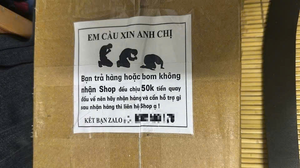 Boom hàng, trả hàng đến mức báo động, nhiều chủ shop gửi thư "cầu xin" khách- Ảnh 3. Boom hàng, trả hàng đến mức báo động, nhiều chủ shop gửi thư "cầu xin" khách- Ảnh 3.