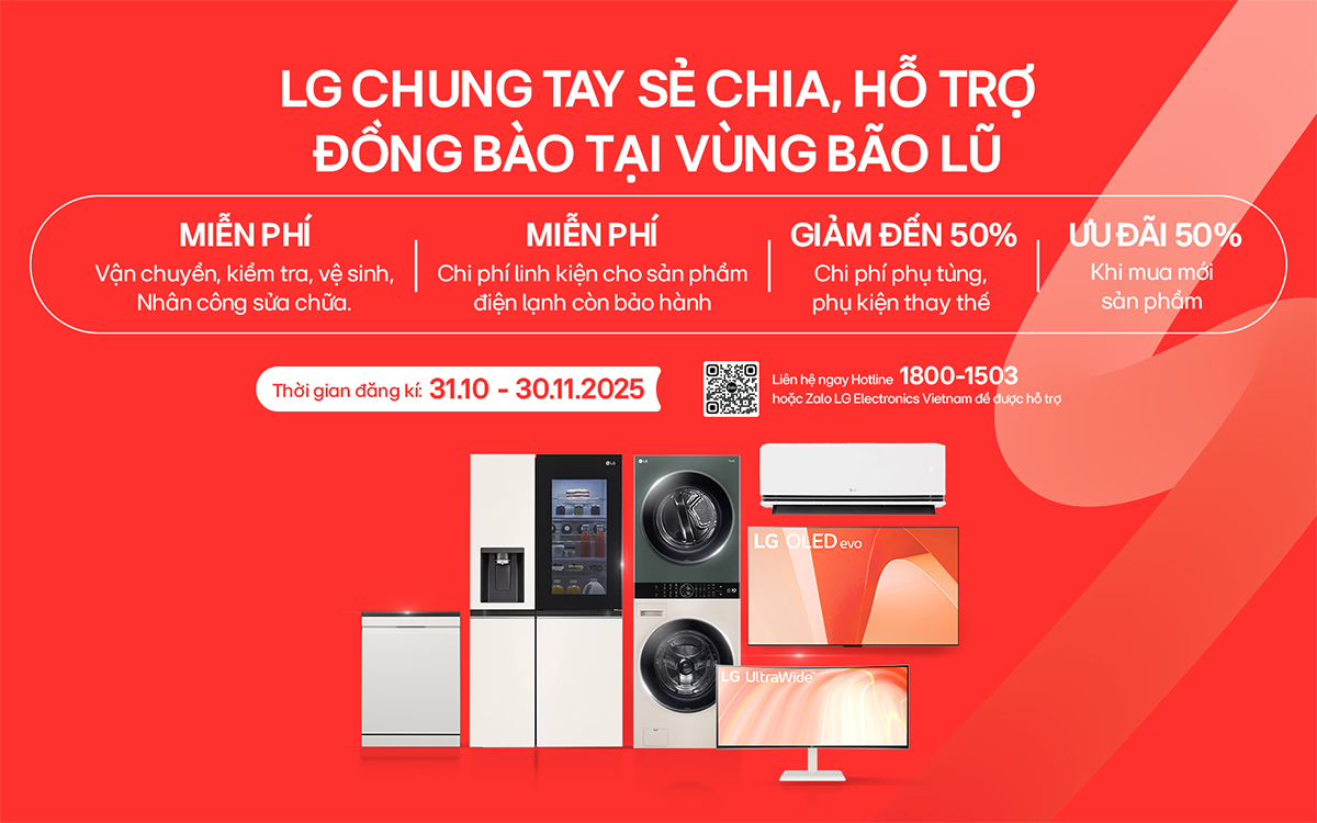 LG sửa chữa thiết bị miễn phí tại 11 tỉnh thành miền Trung- Ảnh 1. LG sửa chữa thiết bị miễn phí tại 11 tỉnh thành miền Trung- Ảnh 1.