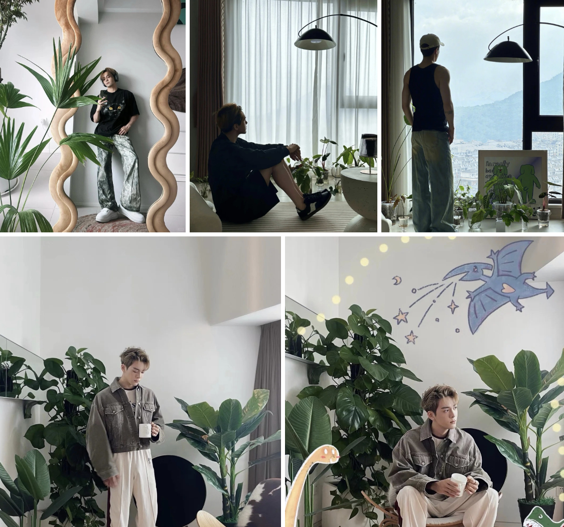 Nhà của thiếu gia Tăng Thuấn Hy: Tổ ấm trắng tối giản, phủ kín cây xanh như một khu vườn chữa lành, ai nhìn cũng muốn dọn về sống chung- Ảnh 4.