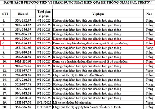 69 chủ xe dừng, đỗ không đúng quy định sau nhanh chóng nộp phạt nguội theo Nghị định 168- Ảnh 1. 69 chủ xe dừng, đỗ không đúng quy định sau nhanh chóng nộp phạt nguội theo Nghị định 168- Ảnh 1.