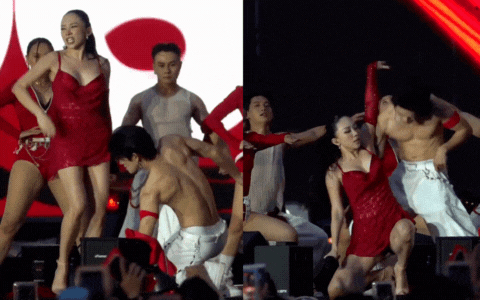 Hai mặt của Tóc Tiên: Khoe body “khét lẹt” nhảy nóng bỏng với dancer nam, lúc hát về tình cũ thì “quằn quại”- Ảnh 4. Hai mặt của Tóc Tiên: Khoe body “khét lẹt” nhảy nóng bỏng với dancer nam, lúc hát về tình cũ thì “quằn quại”- Ảnh 4.