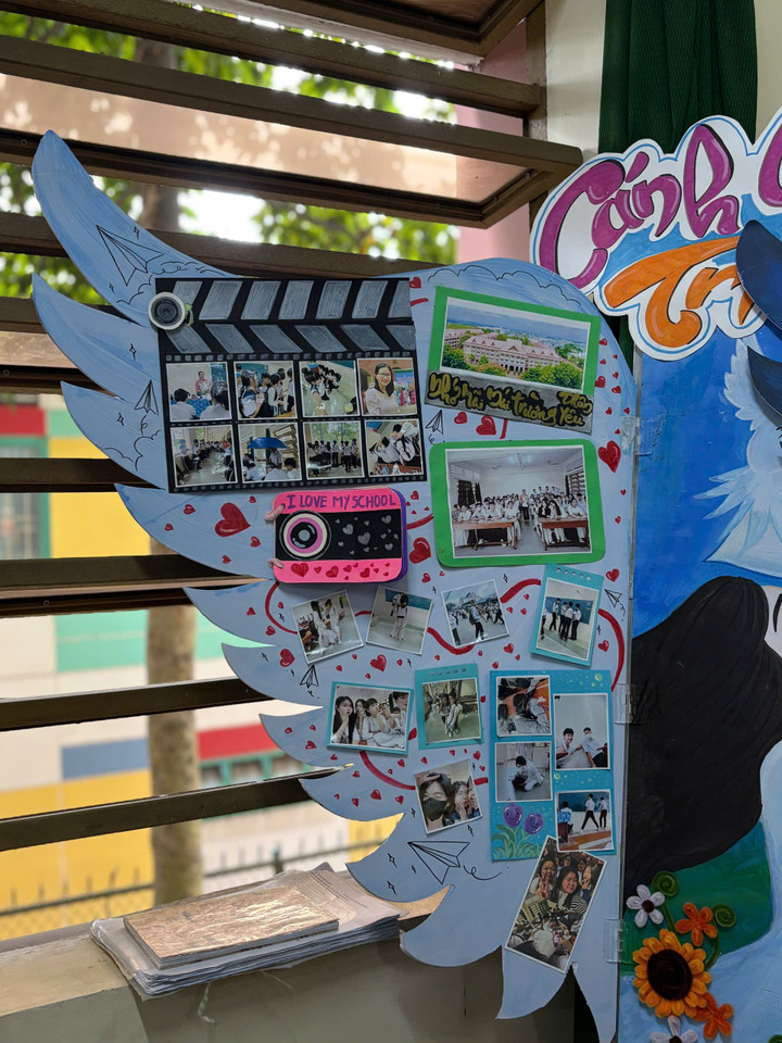 Loạt báo tường gây sốt dịp 20/11, học sinh khoe tài cực chất- Ảnh 8.