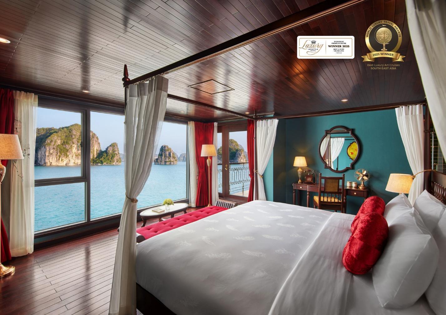 Trải nghiệm tiệc cưới tại nơi được quốc tế vinh danh là Du thuyền nghệ thuật sang trọng bậc nhất Đông Nam Á- Ảnh 3. Trải nghiệm tiệc cưới tại nơi được quốc tế vinh danh là Du thuyền nghệ thuật sang trọng bậc nhất Đông Nam Á- Ảnh 3.