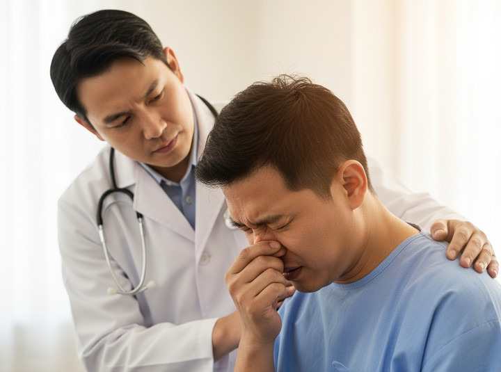 Người đàn ông nguy kịch sau vài ngày sổ mũi- Ảnh 1.