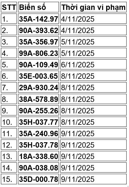 44 chủ xe vượt đèn đỏ có biển số sau nhanh chóng nộp phạt nguội theo Nghị định 168- Ảnh 2.