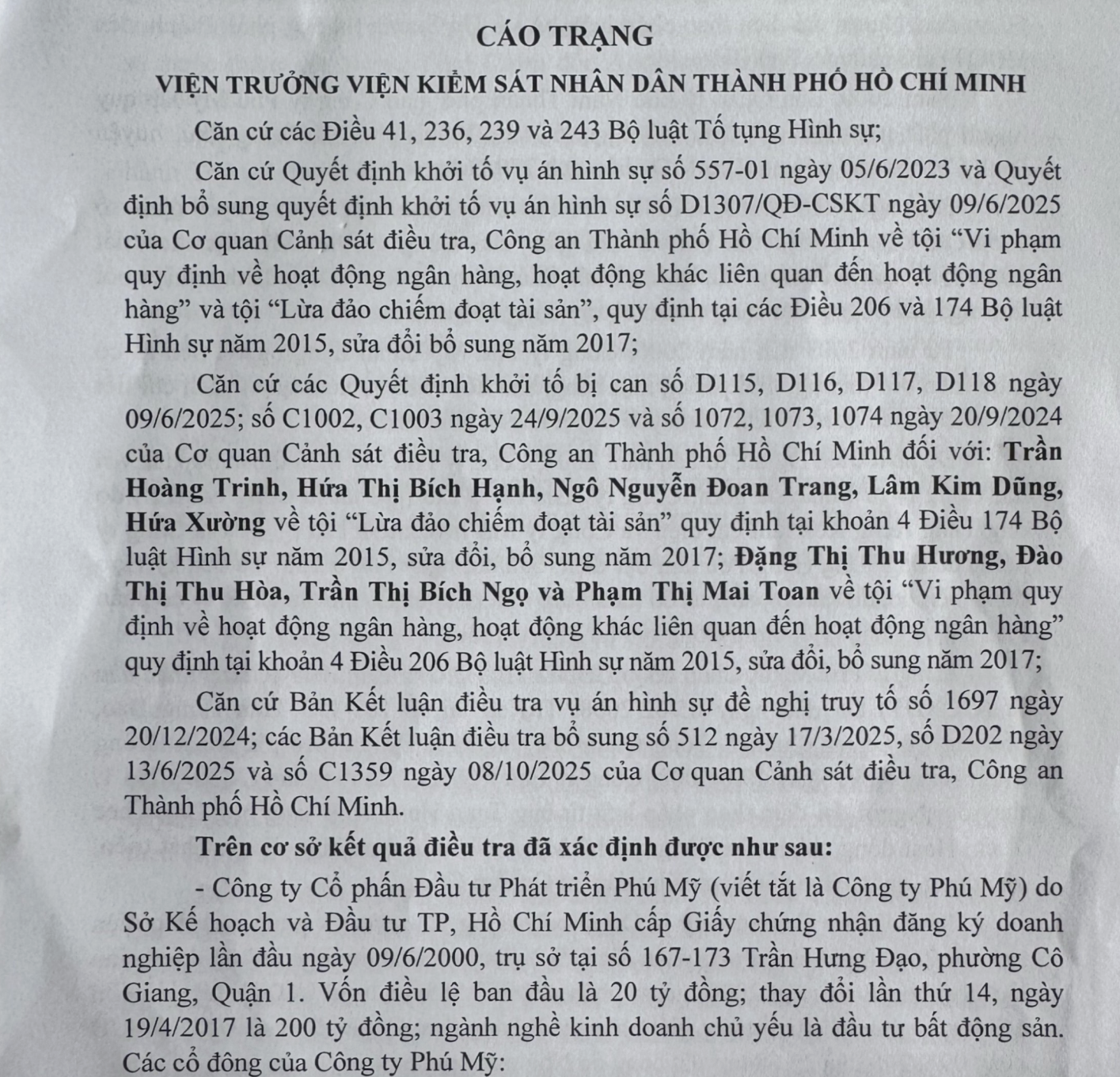 Ly kỳ chuyện nhiều người họ Hứa ở TPHCM lừa một chi nhánh ngân hàng- Ảnh 1. Ly kỳ chuyện nhiều người họ Hứa ở TPHCM lừa một chi nhánh ngân hàng- Ảnh 1.