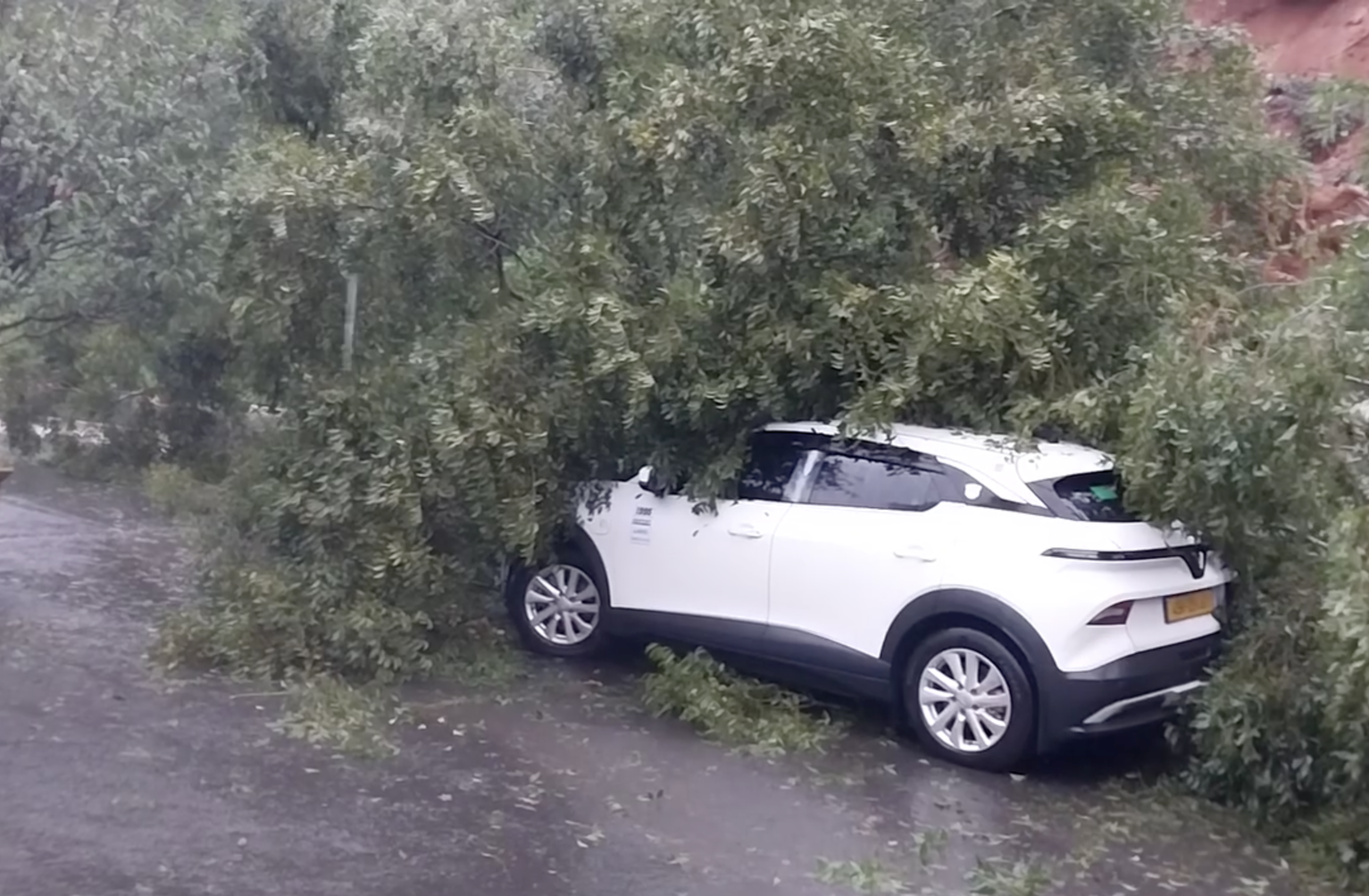 Đến lượt đèo Mimosa ở Đà Lạt sạt lở, người dân lưu thông cẩn trọng- Ảnh 1.