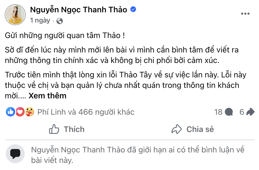 MC Thanh Thảo Hugo công khai xin lỗi- Ảnh 2.