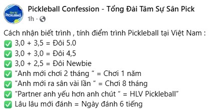 Pickleball Việt Nam hiện nay: "Trình là gì?" phiên bản thực tế nhất- Ảnh 1. Pickleball Việt Nam hiện nay: "Trình là gì?" phiên bản thực tế nhất- Ảnh 1.
