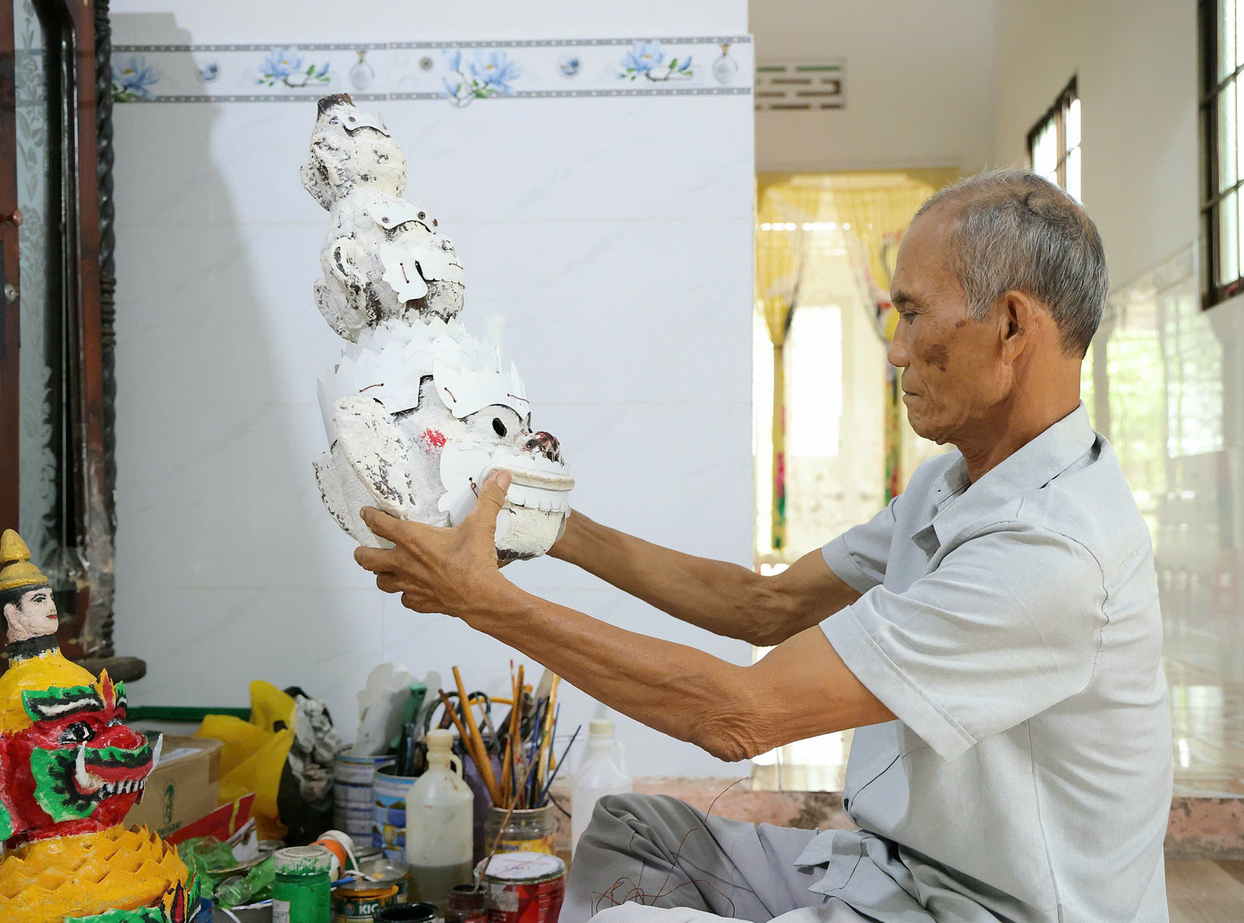 Nghề làm mũ, mặt nạ hơn 2 thế kỷ thành di sản văn hóa phi vật thể quốc gia- Ảnh 3.