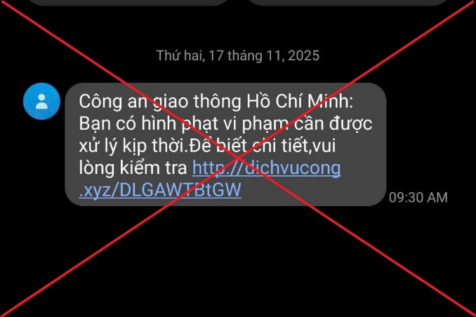 Nhận tin nhắn này, coi chừng 