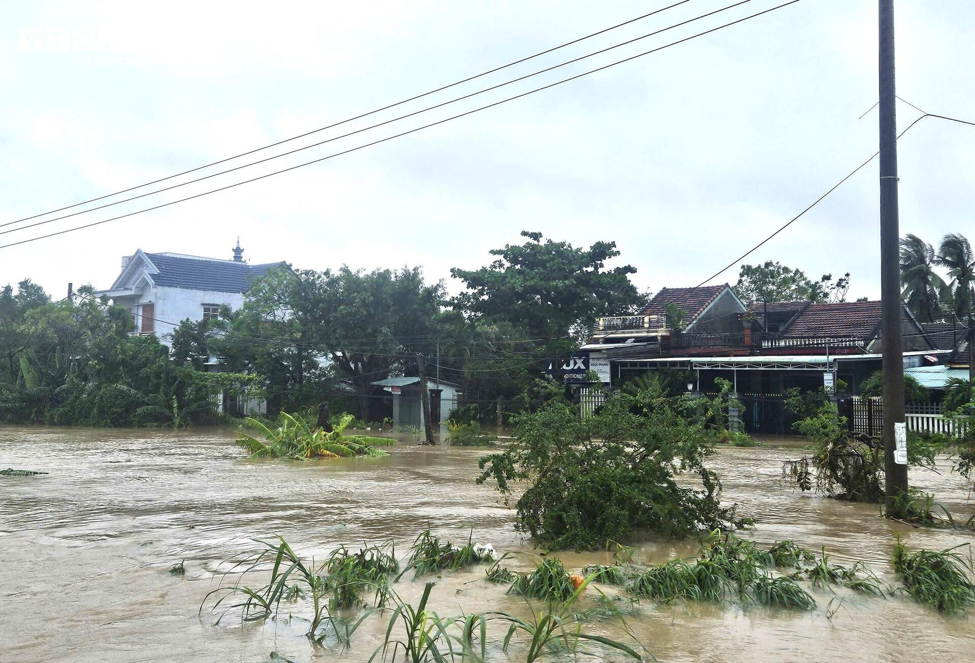 Toàn cảnh mưa lũ Nam Trung bộ: Hàng vạn nhà ngập sâu, dân dỡ ngói ngoi lên cầu cứu- Ảnh 14.