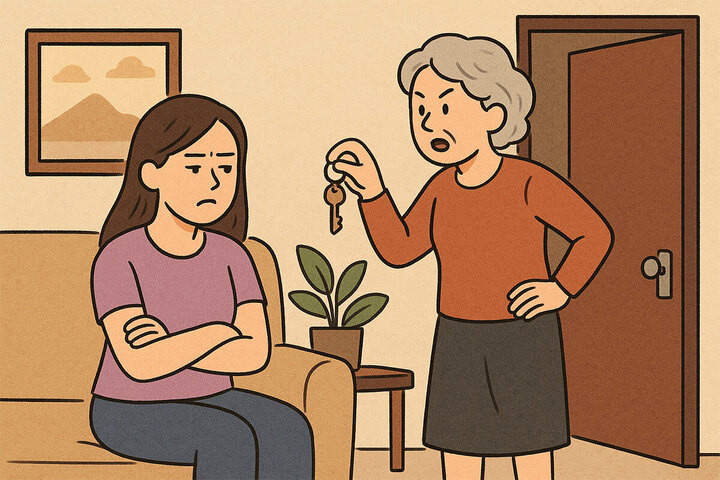 Nhà của tôi nhưng mẹ chồng cầm chìa khóa, thích là đến không bao giờ báo trước- Ảnh 1.