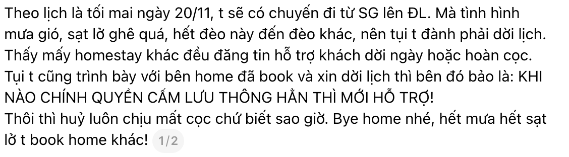 Du khách mắc kẹt tại Đà Lạt, các homestay chấp nhận hoàn cọc, hỗ trợ khẩn cấp- Ảnh 2.