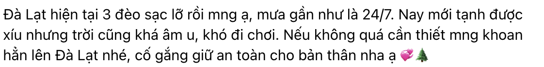 Du khách mắc kẹt tại Đà Lạt, các homestay chấp nhận hoàn cọc, hỗ trợ khẩn cấp- Ảnh 9.
