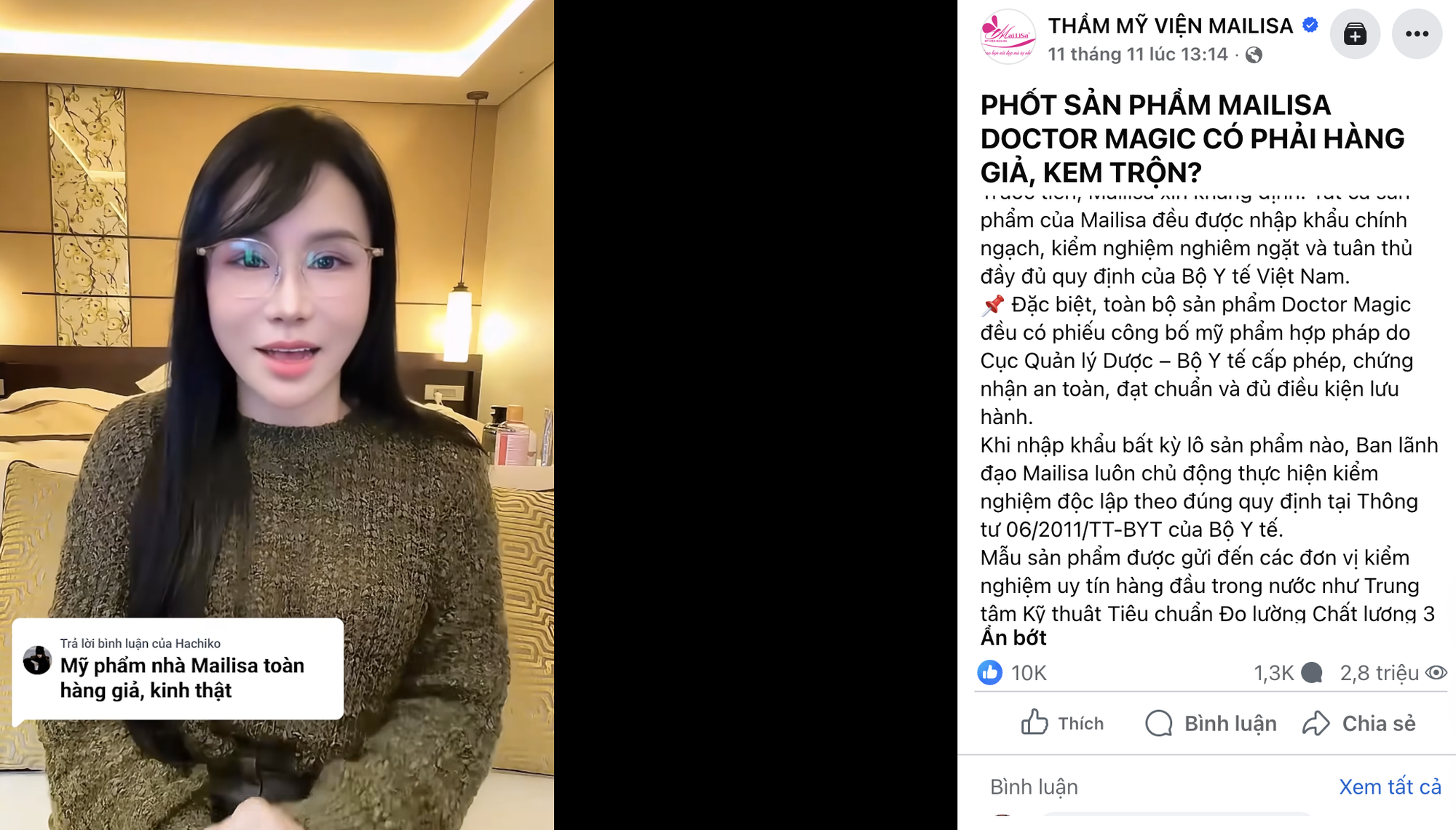 "Soi" 162 mỹ phẩm nhà Mailisa và khuyến cáo từ cơ quan quản lý- Ảnh 2.