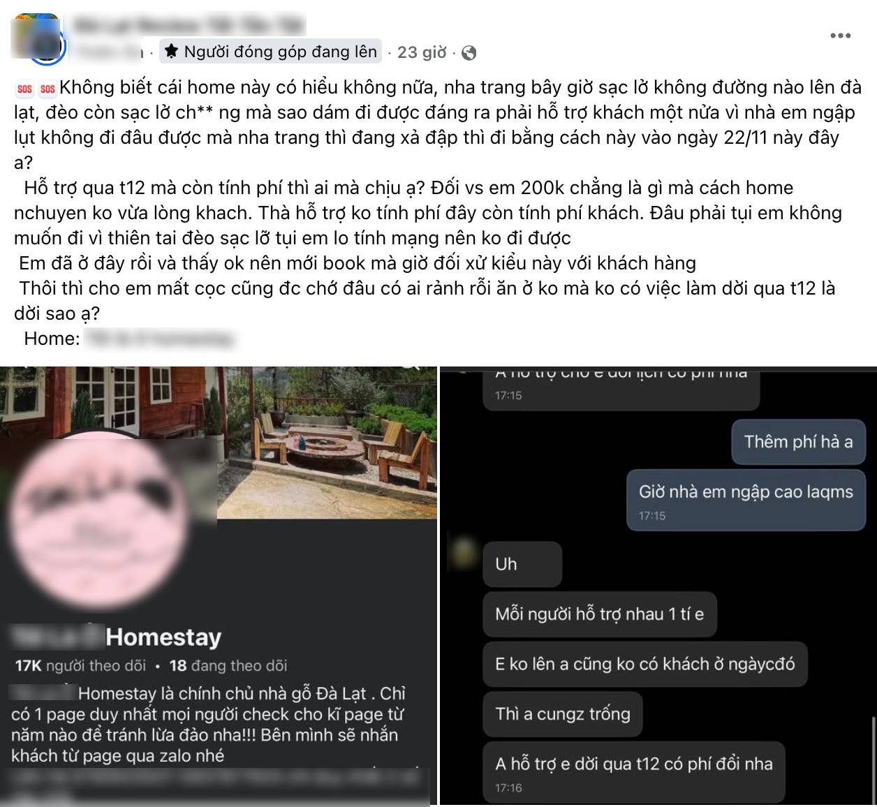 Homestay Đà Lạt xin lỗi giữa lúc khách hoang mang vì sạt lở: Đổi lịch vẫn bị tính phí?- Ảnh 1.