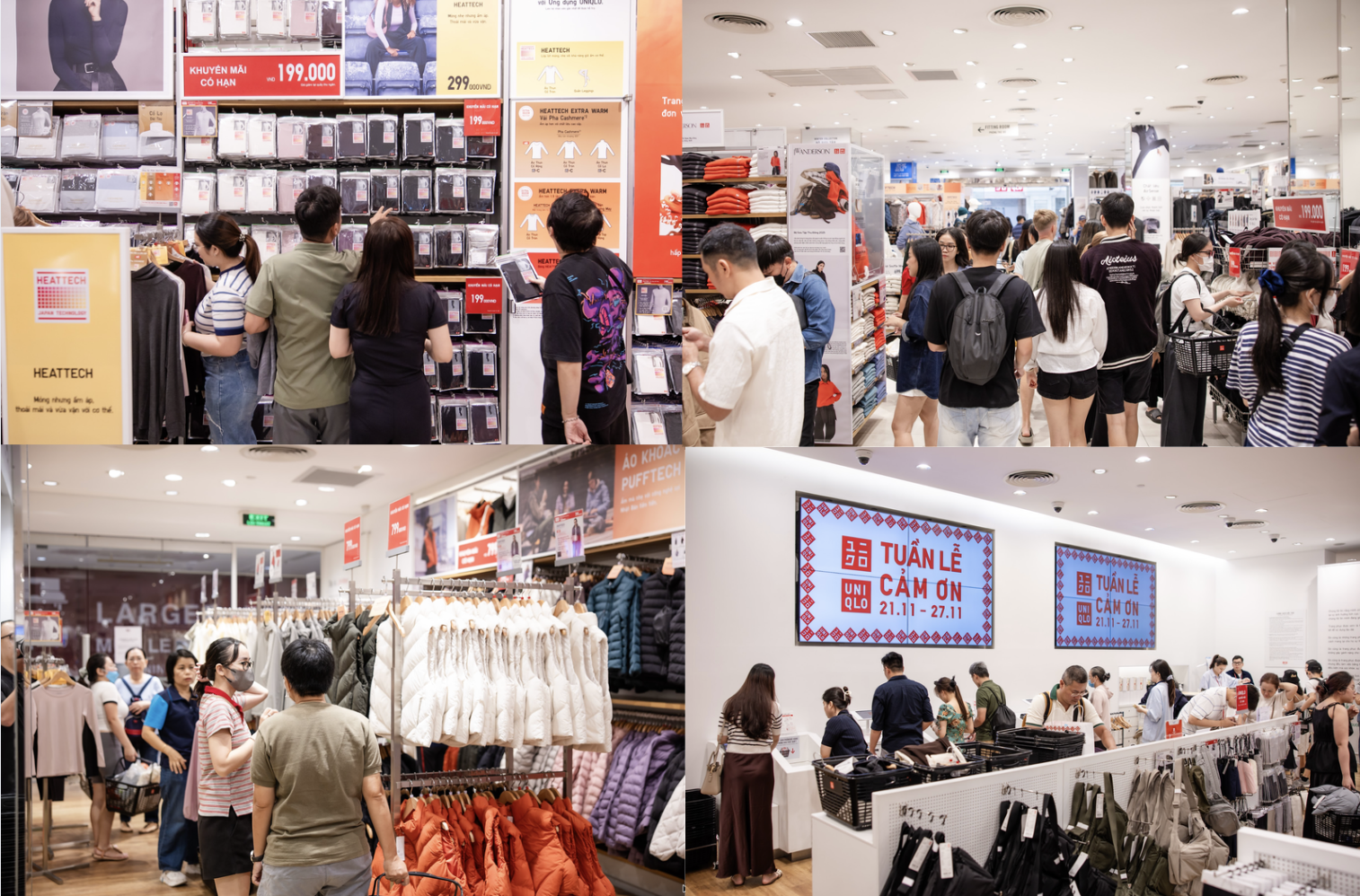 Cửa hàng UNIQLO nhuộm đỏ ưu đãi dịp cuối năm: Loạt TikToker đổ bộ, giỏ hàng không thể thiếu áo khoác chống tia UV PUFFTECH- Ảnh 1.
