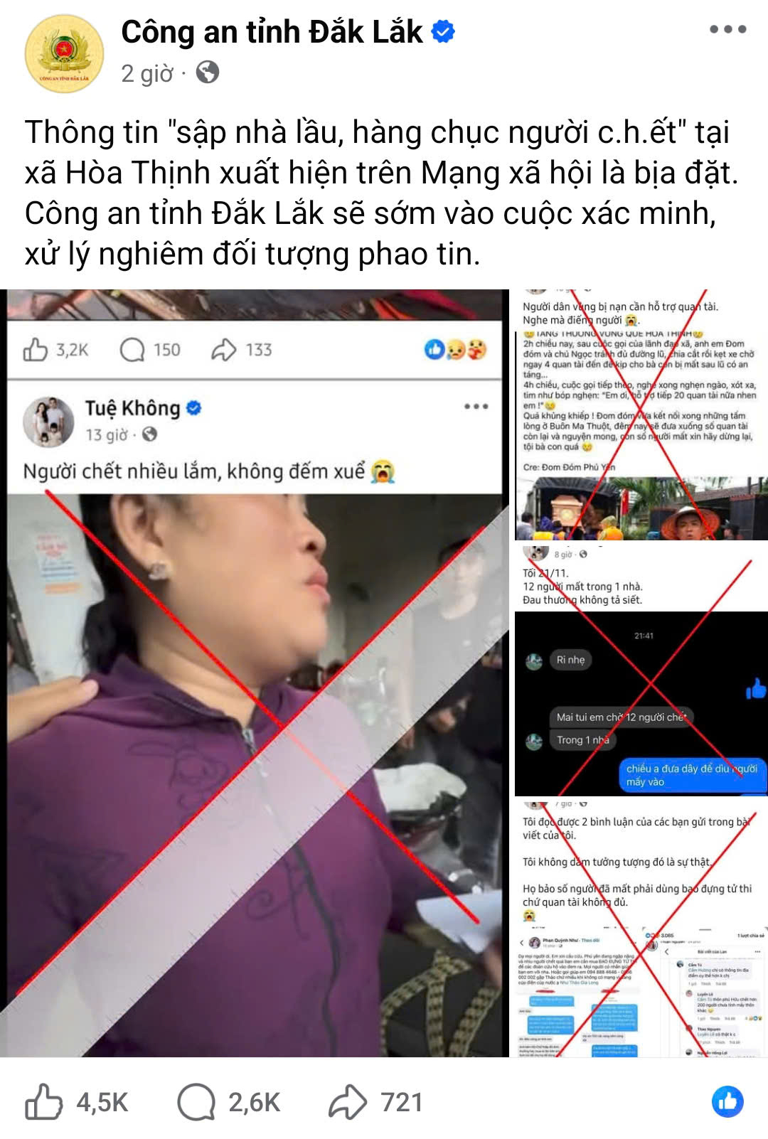 Công an vào cuộc xử lý nghiêm người phao tin "sập nhà lầu, hàng chục người chết"- Ảnh 1.