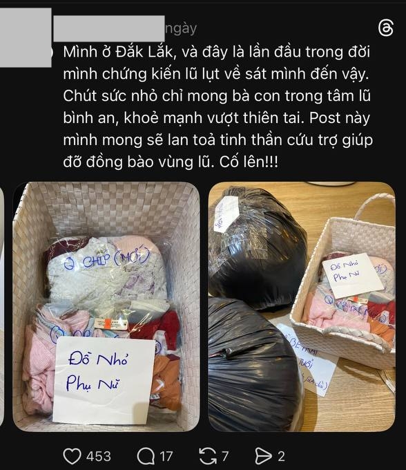 Những tờ giấy note theo túi quần áo gửi về miền Trung lúc này: Thương nhau từ cái nhỏ nhất!- Ảnh 3. Những tờ giấy note theo túi quần áo gửi về miền Trung lúc này: Thương nhau từ cái nhỏ nhất!- Ảnh 3.