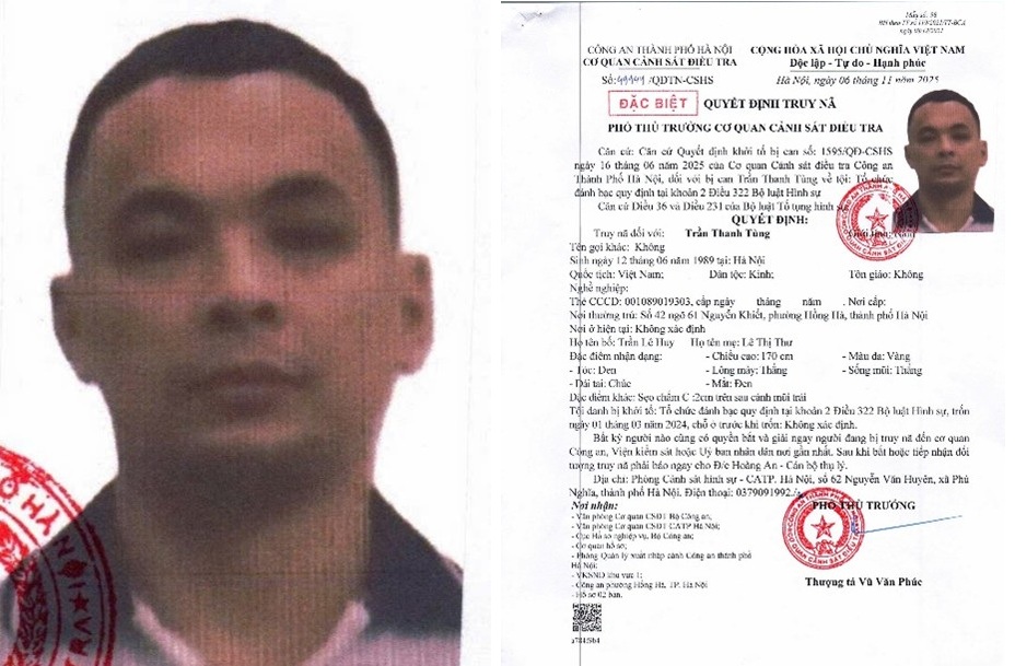 Truy nã Trần Thanh Tùng sinh năm 1989- Ảnh 1.