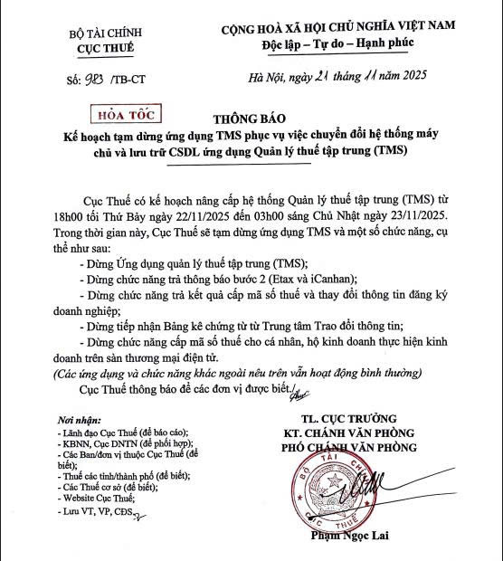 Cục Thuế đưa ra thông báo mới, người dân cần nắm rõ- Ảnh 1. Cục Thuế đưa ra thông báo mới, người dân cần nắm rõ- Ảnh 1.